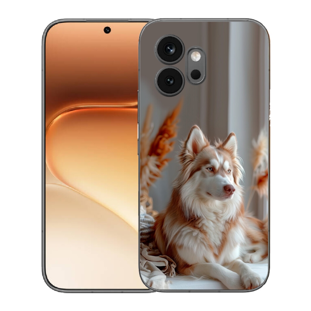 Gélový kryt mmCase na Honor 600 - pokojný sibírsky husky