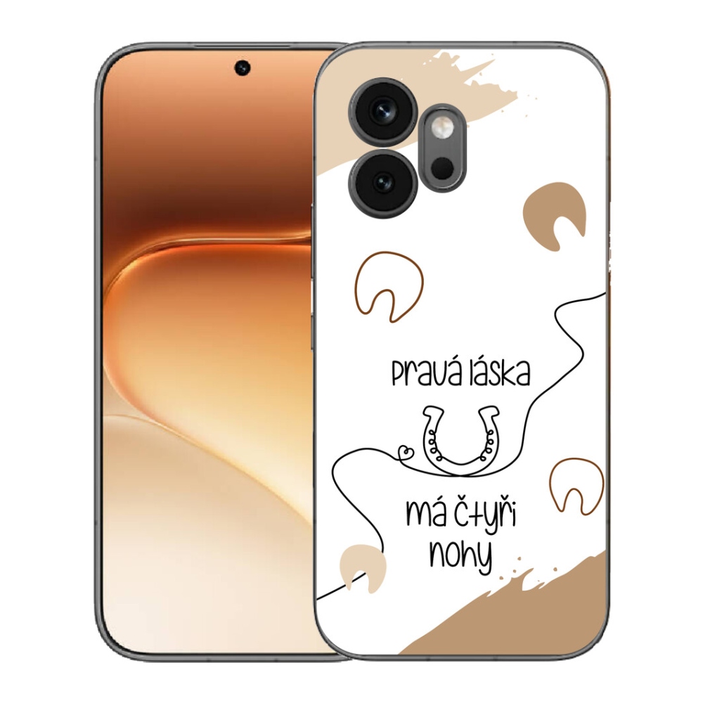 Gélový kryt mmCase na Honor 600 - konský motív biele pozadie