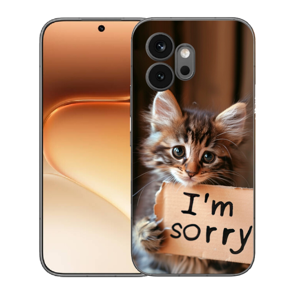 Gélový kryt mmCase na Honor 600 - mačacie ospravedlnenie