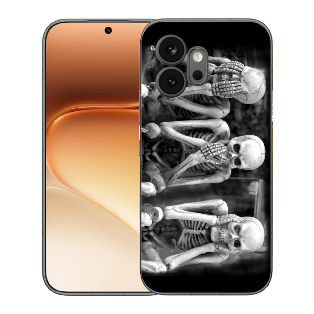 Gélový kryt mmCase na Honor 600 - kostlivci