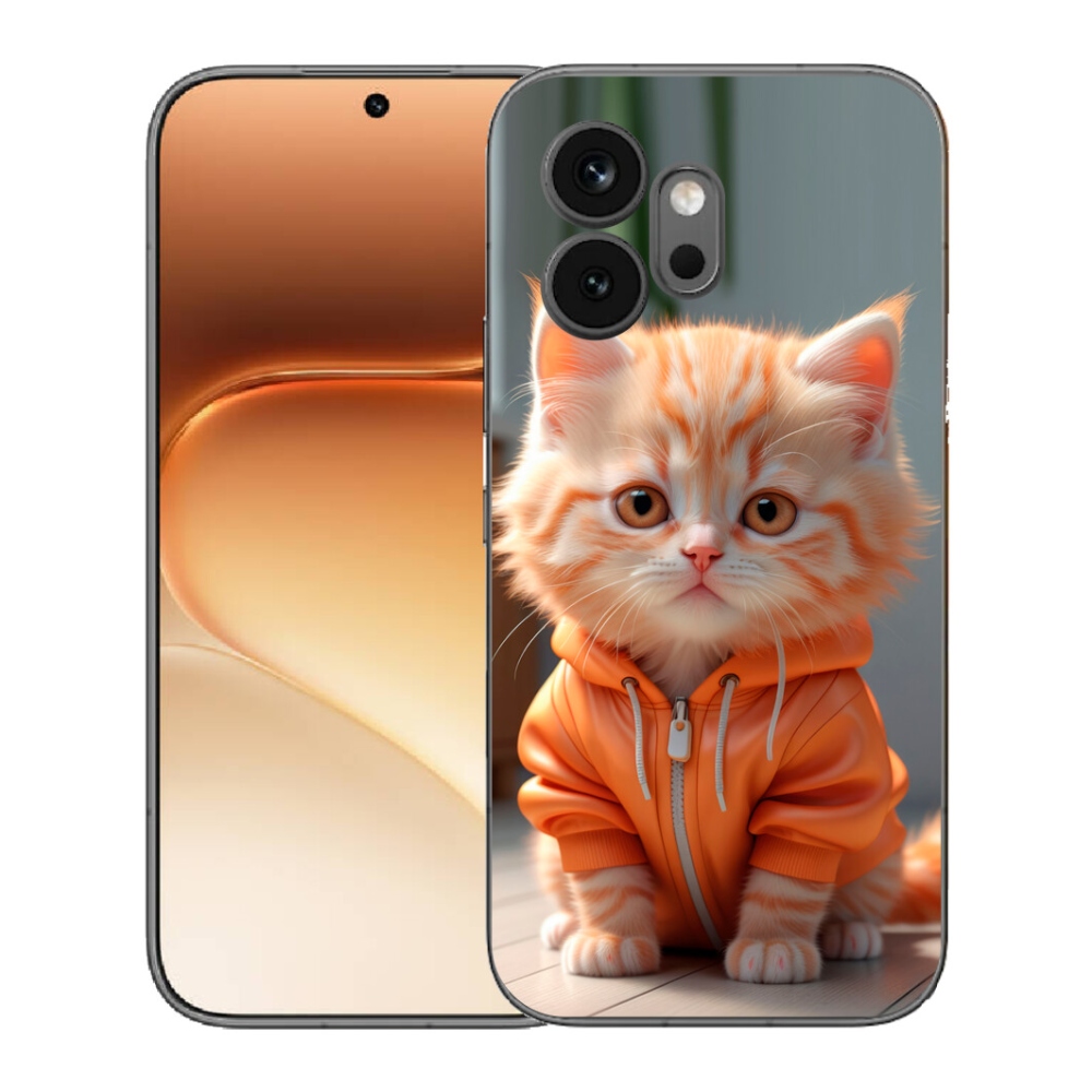 Gélový kryt mmCase na Honor 600 - mačiatko v mikine
