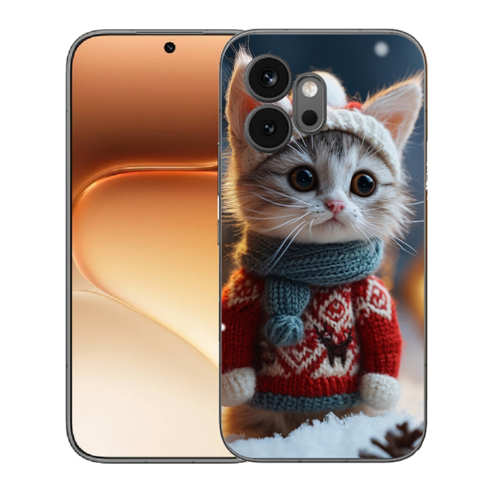 Gélový kryt mmCase na Honor 600 - mačiatko vo svetri