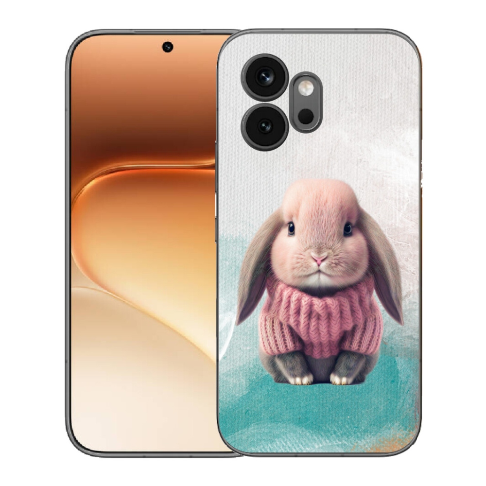 Gélový kryt mmCase na Honor 600 - zajačik vo svetri