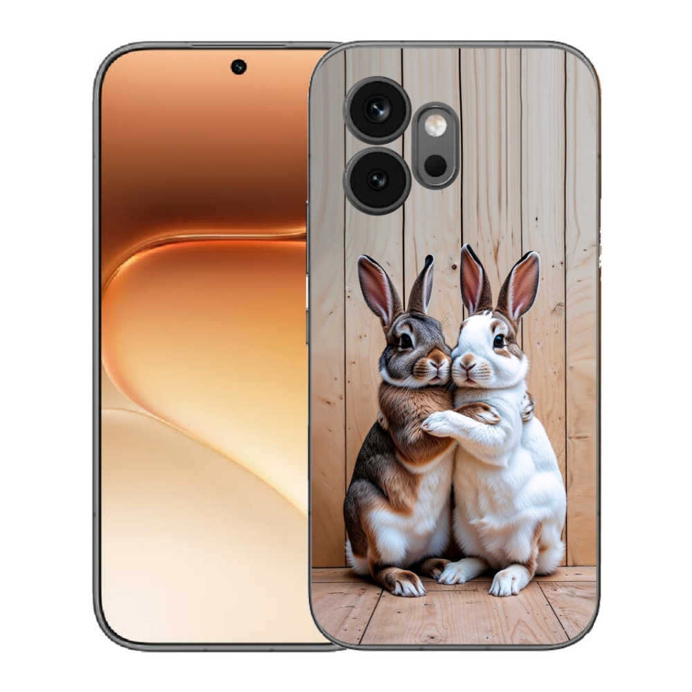 Gélový kryt mmCase na Honor 600 - králičie pár
