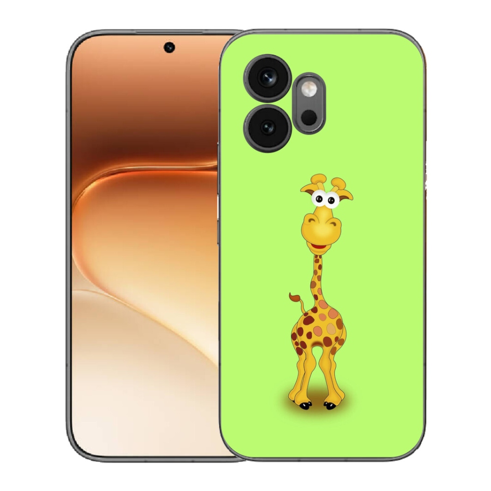 Gélový kryt mmCase na Honor 600 - kreslená žirafa