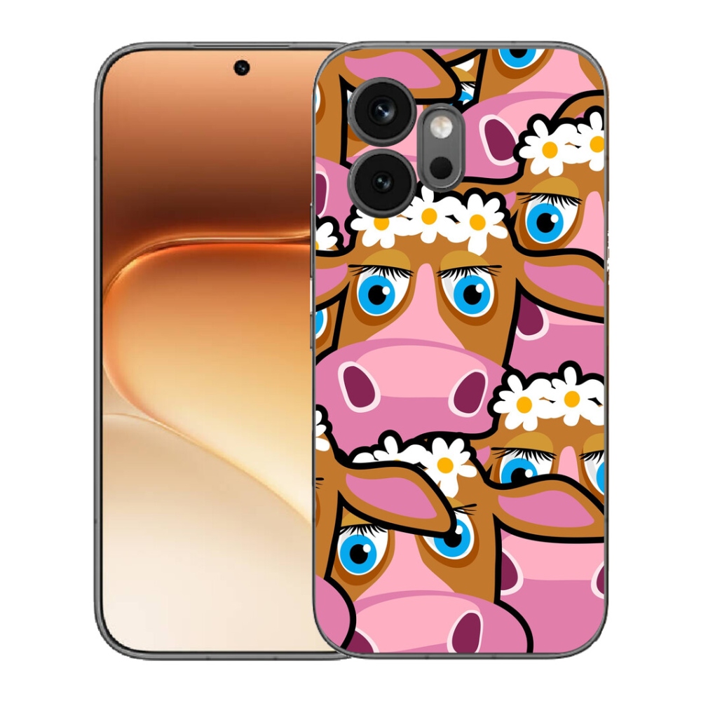 Gélový kryt mmCase na Honor 600 - kreslené kravičky