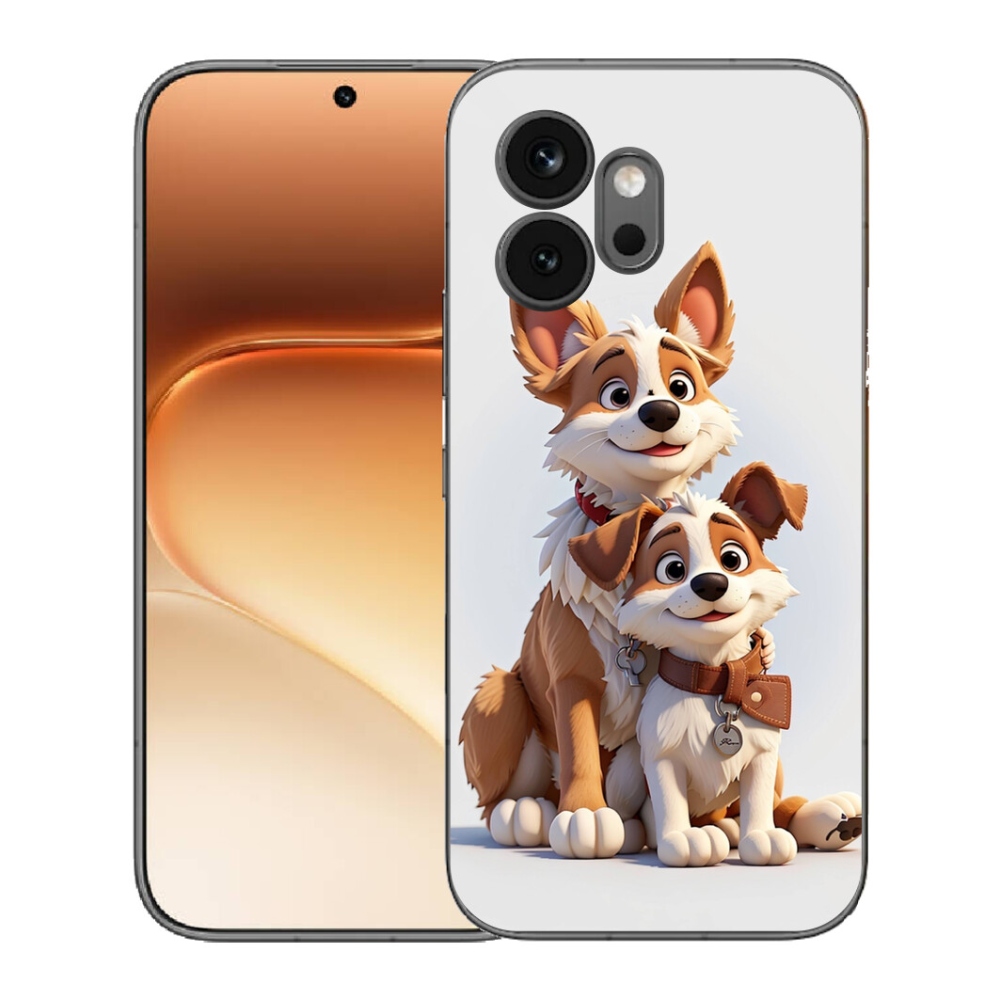 Gélový kryt mmCase na Honor 600 - kreslenie psy