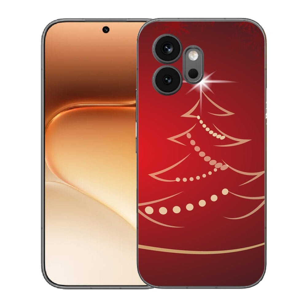 Gélový kryt mmCase na Honor 600 - kreslený vianočný stromček
