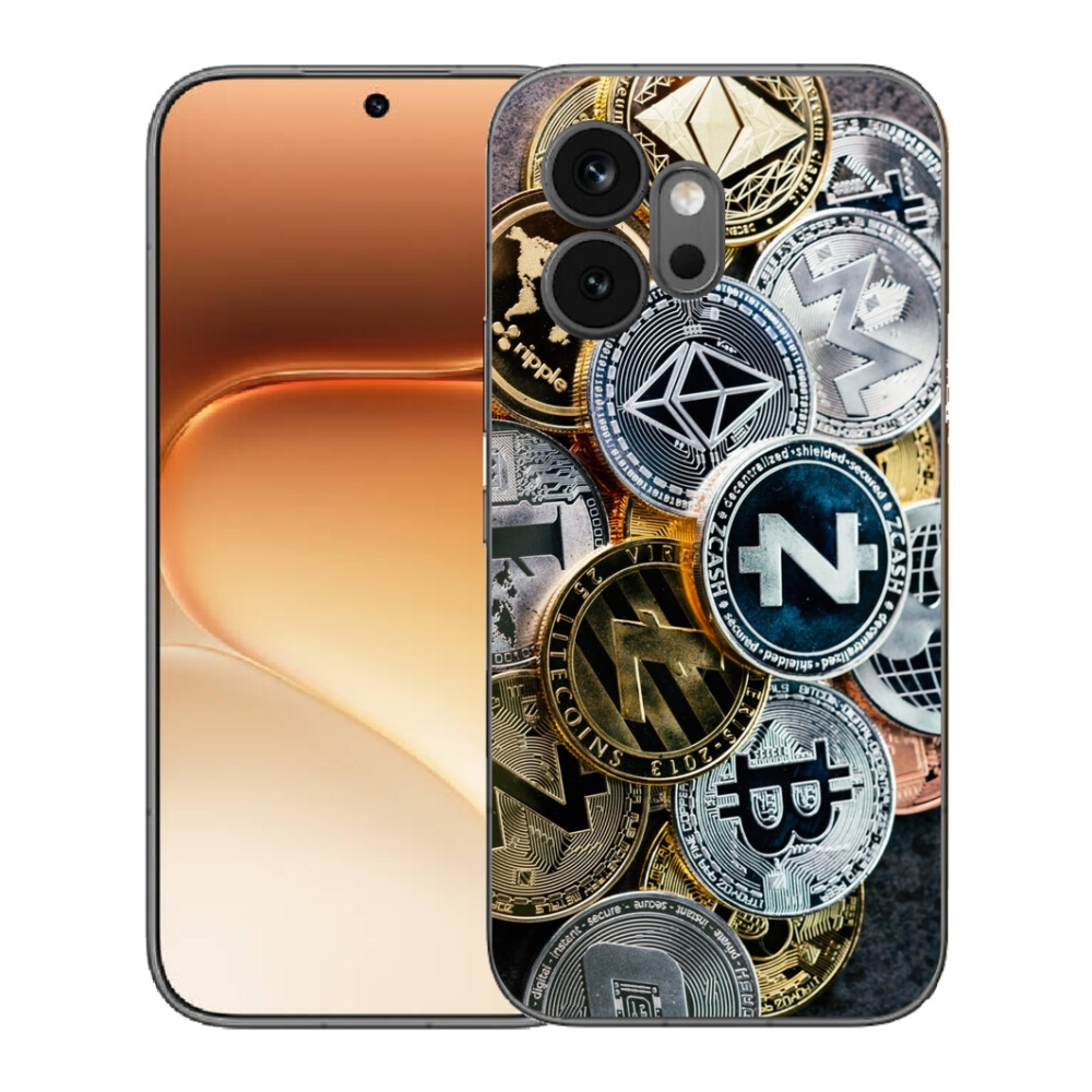 Gélový kryt mmCase na Honor 600 - kryptomeny