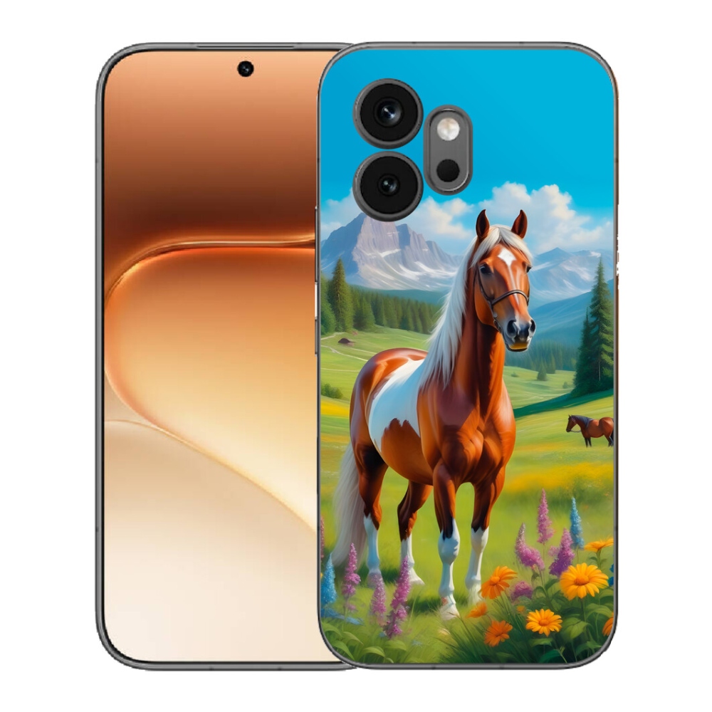 Gélový kryt mmCase na Honor 600 - kôň na lúke