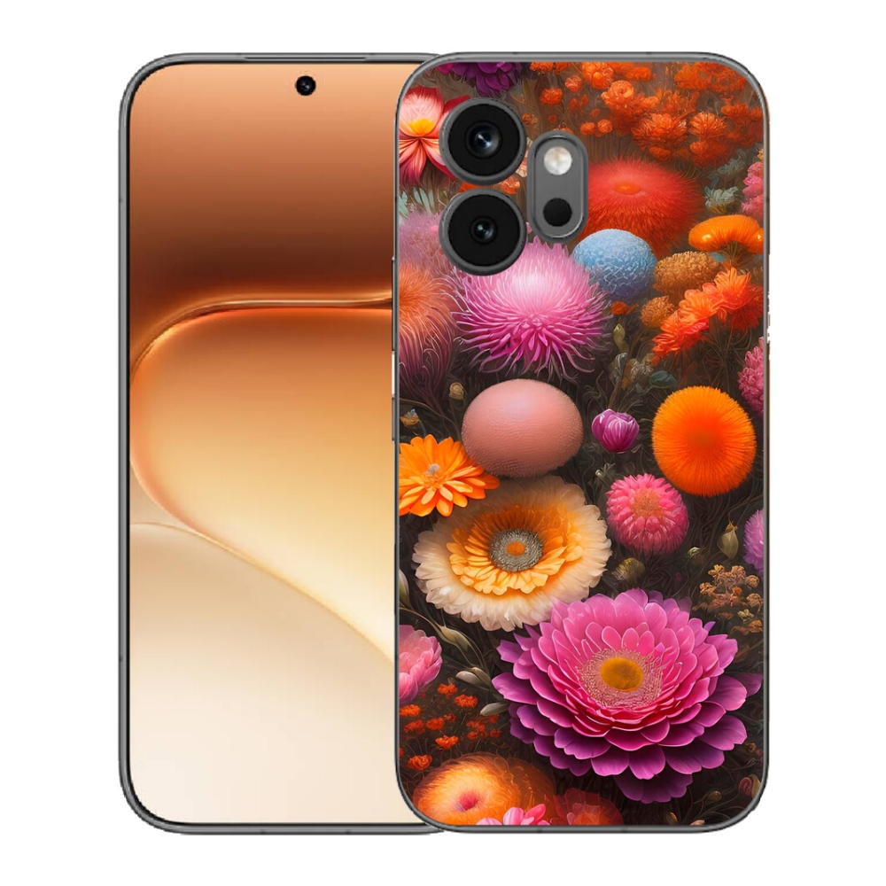 Gélový kryt mmCase na Honor 600 - kvetinová kompozícia