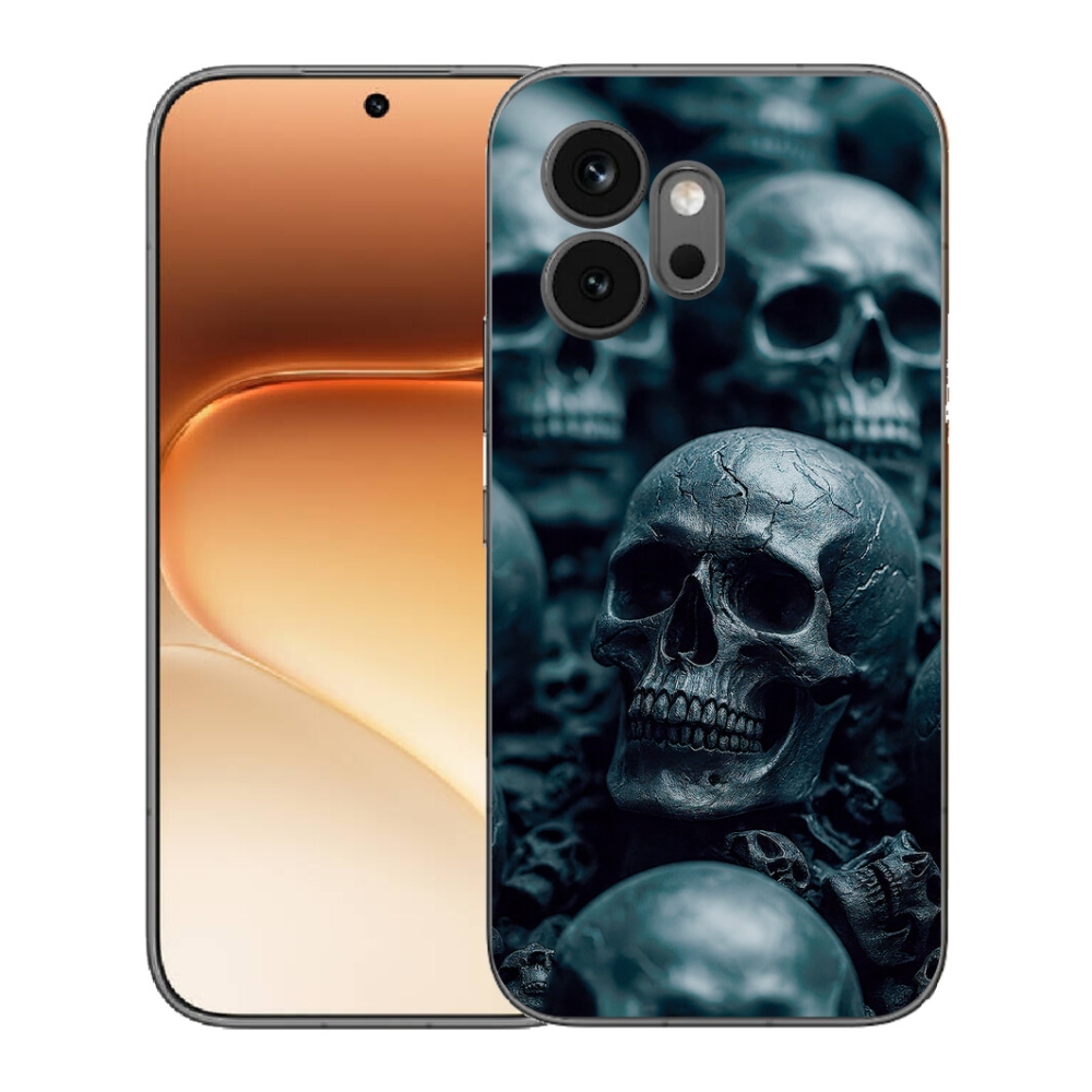 Gélový kryt mmCase na Honor 600 - lebka 2