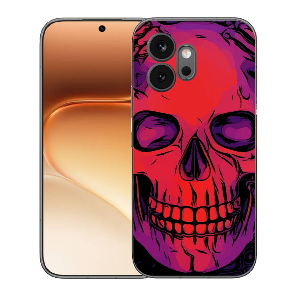 Gélový kryt mmCase na Honor 600 - lebka