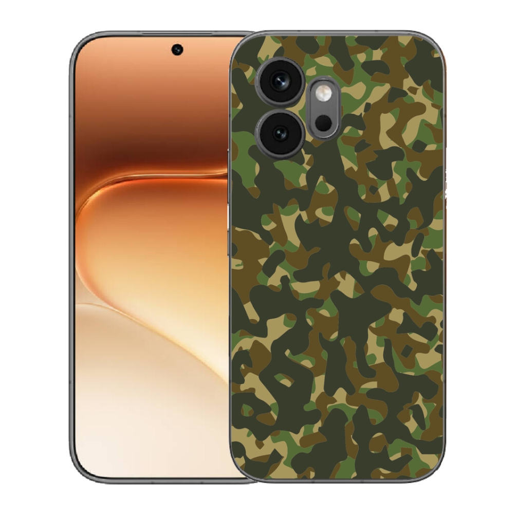 Gélový kryt mmCase na Honor 600 - maskáčový vzor 1