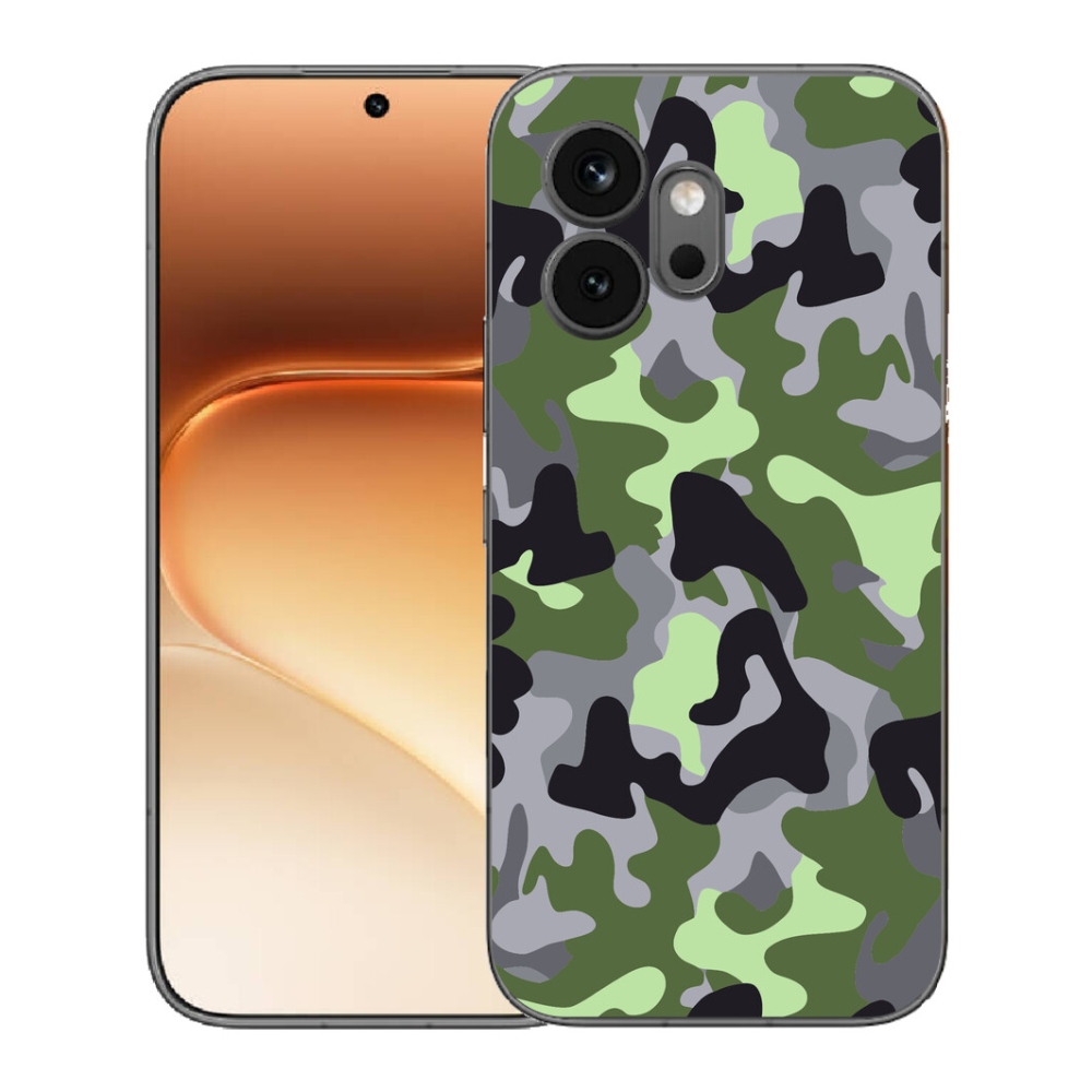 Gélový kryt mmCase na Honor 600 - maskáčový vzor 7