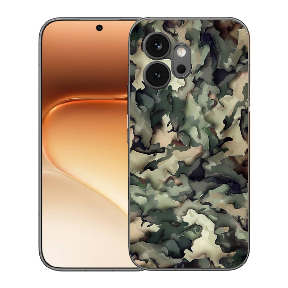 Gélový kryt mmCase na Honor 600 - maskáčový vzor 9