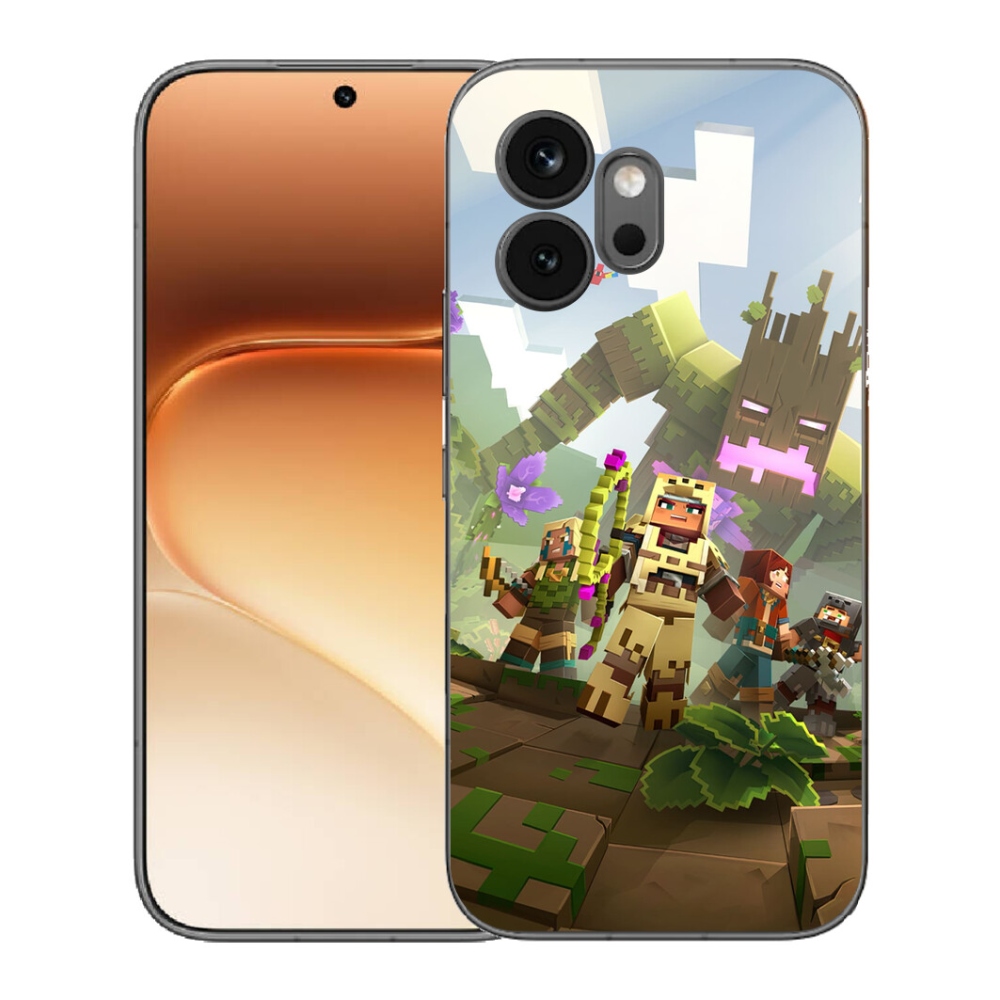 Gélový kryt mmCase na Honor 600 - minecraft 1