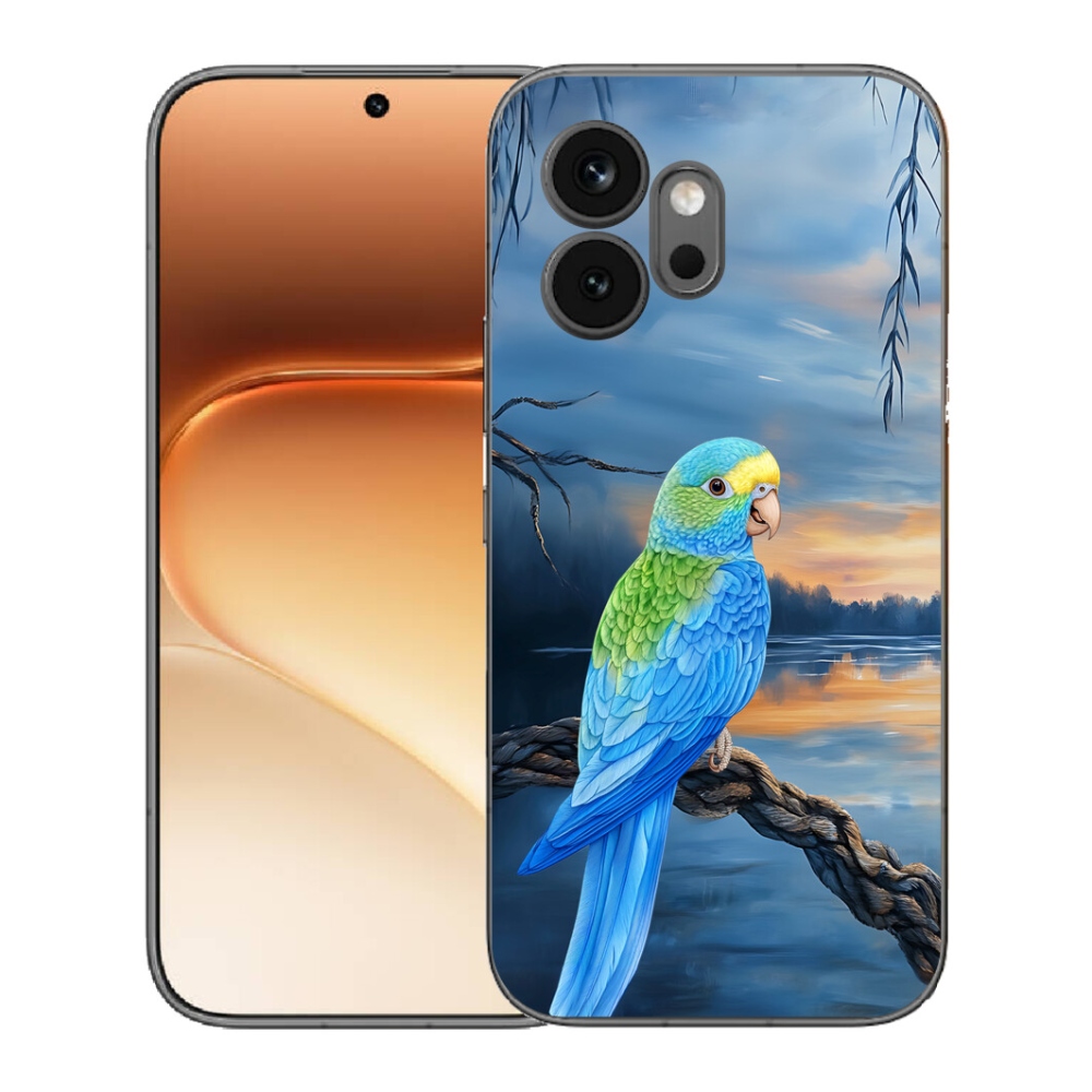 Gélový kryt mmCase na Honor 600 - modrý papagáj