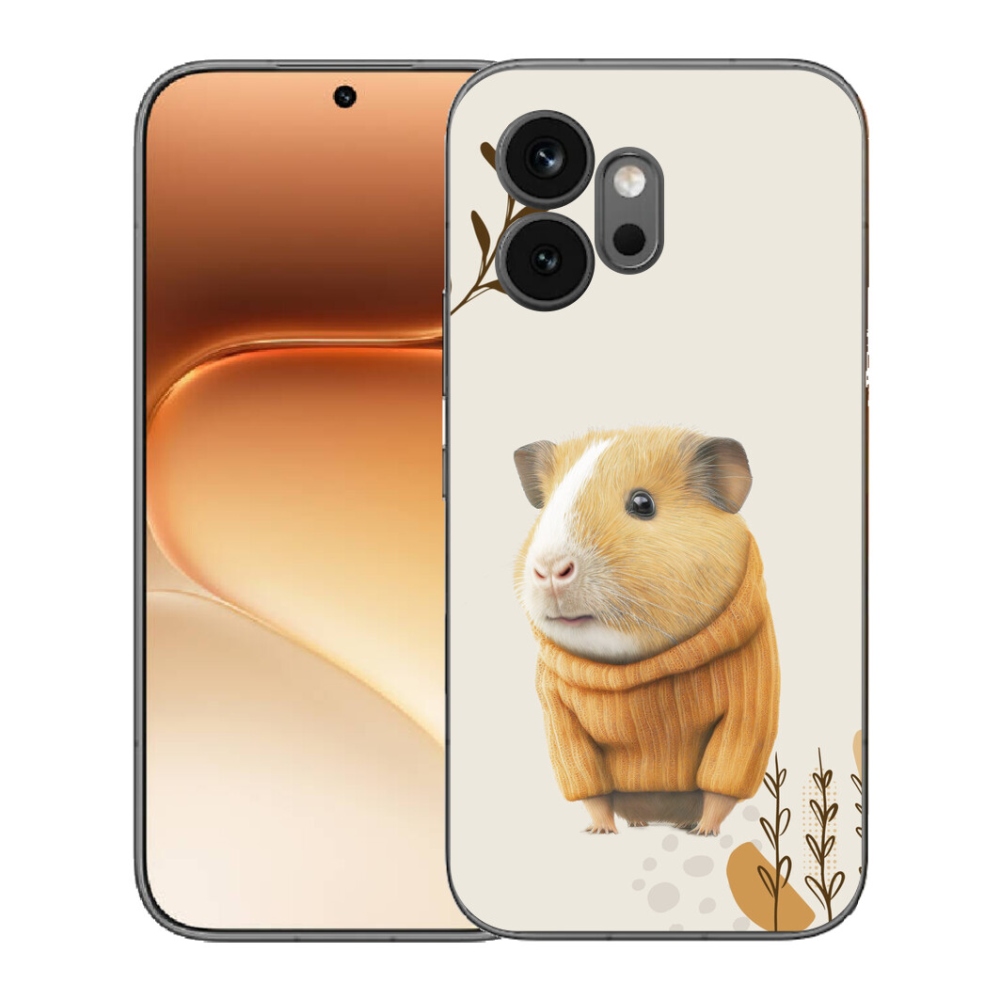 Gélový kryt mmCase na Honor 600 - morča vo svetri
