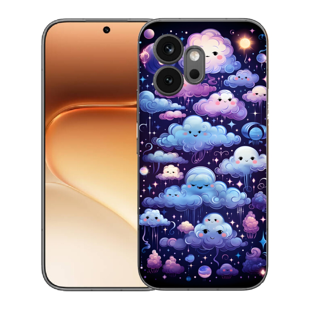 Gélový kryt mmCase na Honor 600 - mráčiky