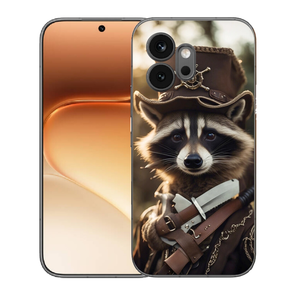 Gélový kryt mmCase na Honor 600 - mýval v uniforme