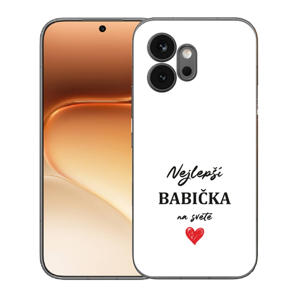 Gélový kryt mmCase na Honor 600 - najlepšia babička 1 biele pozadie