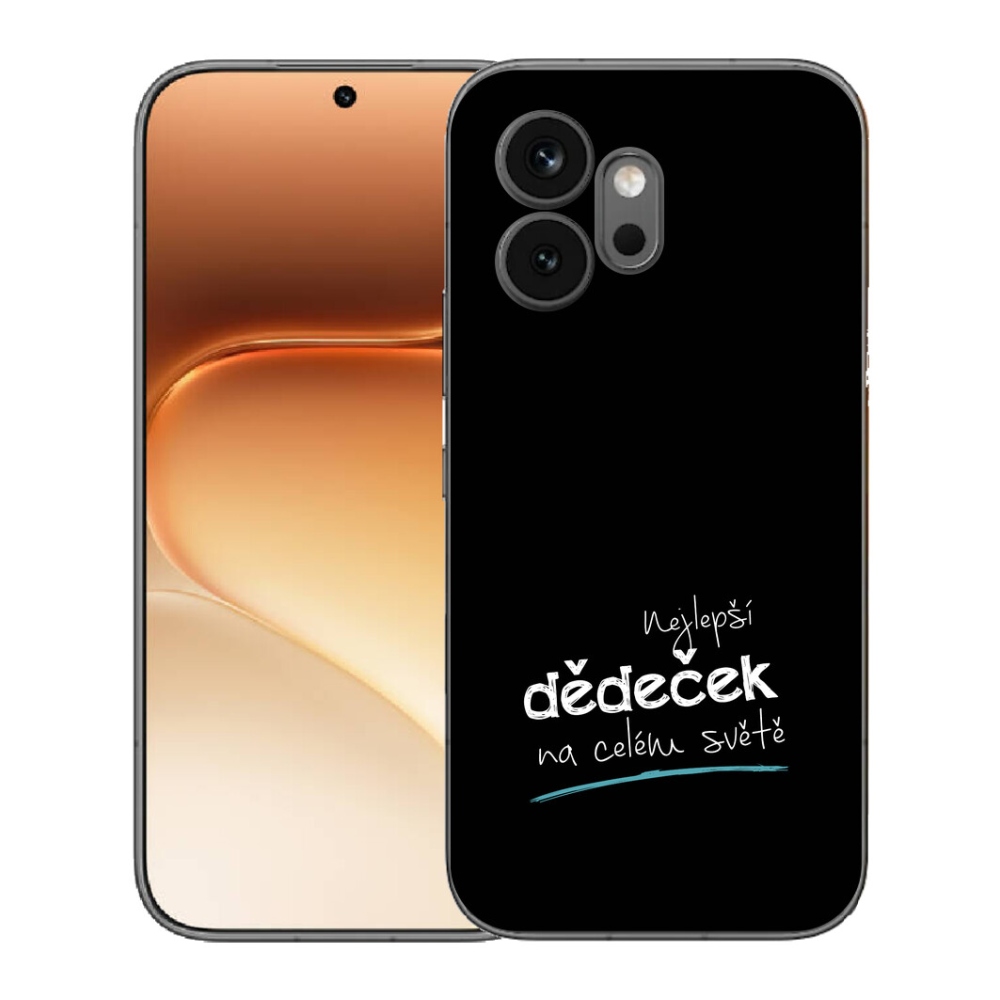 Gélový kryt mmCase na Honor 600 - najlepší dedko 3 čierne pozadie