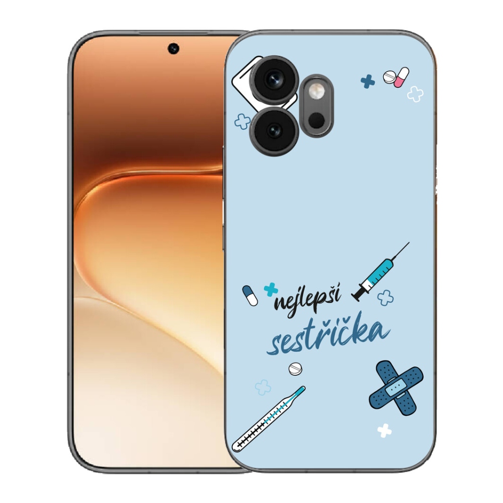 Gélový kryt mmCase na Honor 600 - najlepšia sestrička modré pozadie
