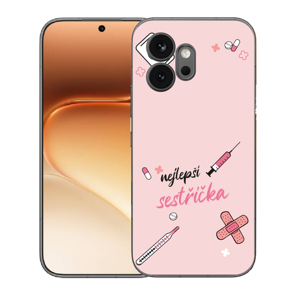 Gélový kryt mmCase na Honor 600 - najlepšia sestrička ružové pozadie