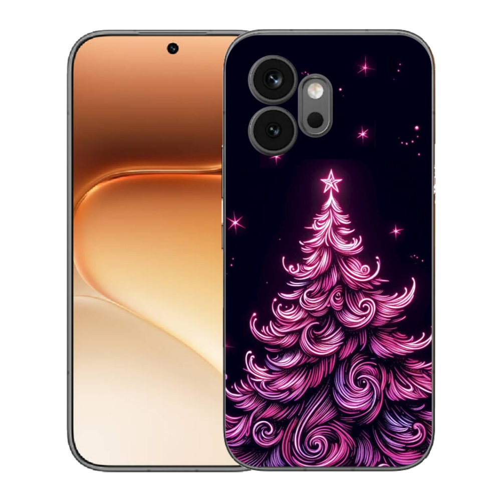 Gélový kryt mmCase na Honor 600 - neónový vianočný stromček 2