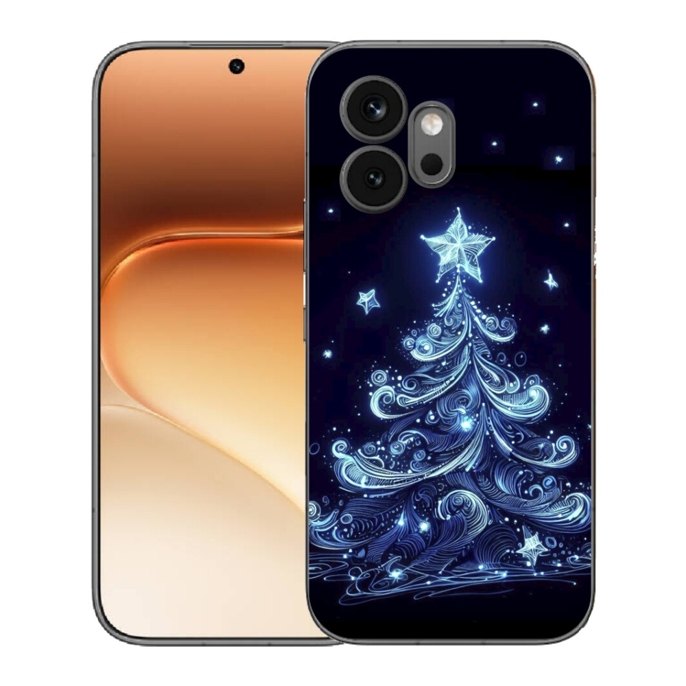 Gélový kryt mmCase na Honor 600 - neónový vianočný stromček 4