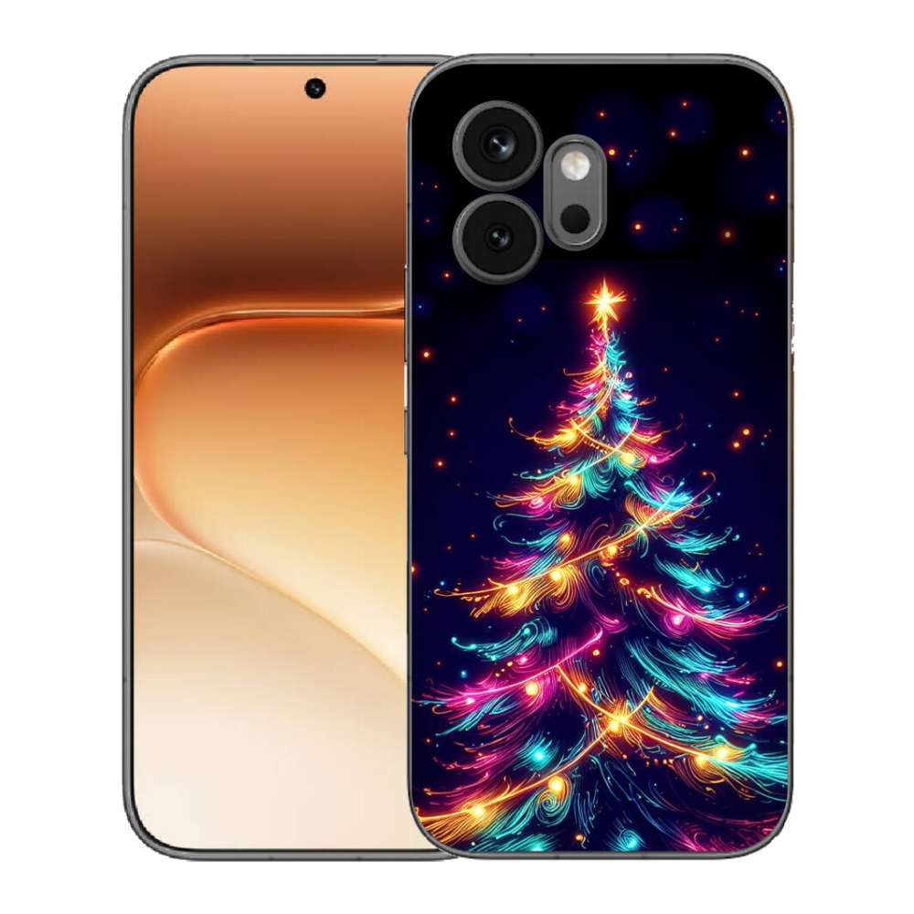Gélový kryt mmCase na Honor 600 - neónový vianočný stromček