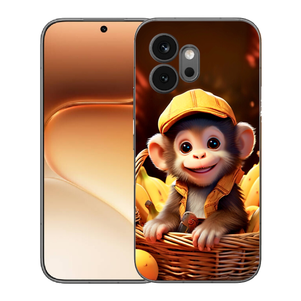 Gélový kryt mmCase na Honor 600 - opice v košíku