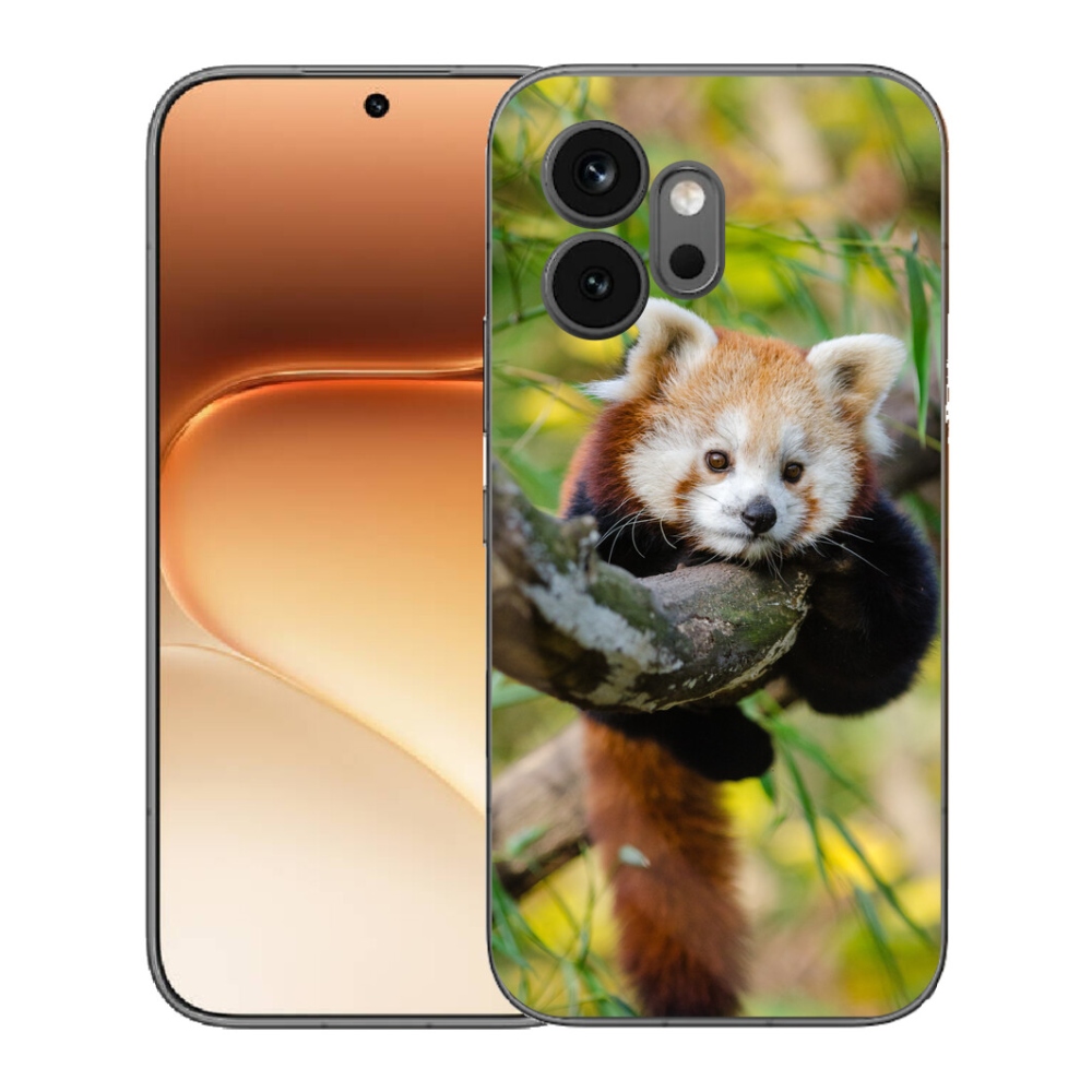 Gélový kryt mmCase na Honor 600 - panda červená