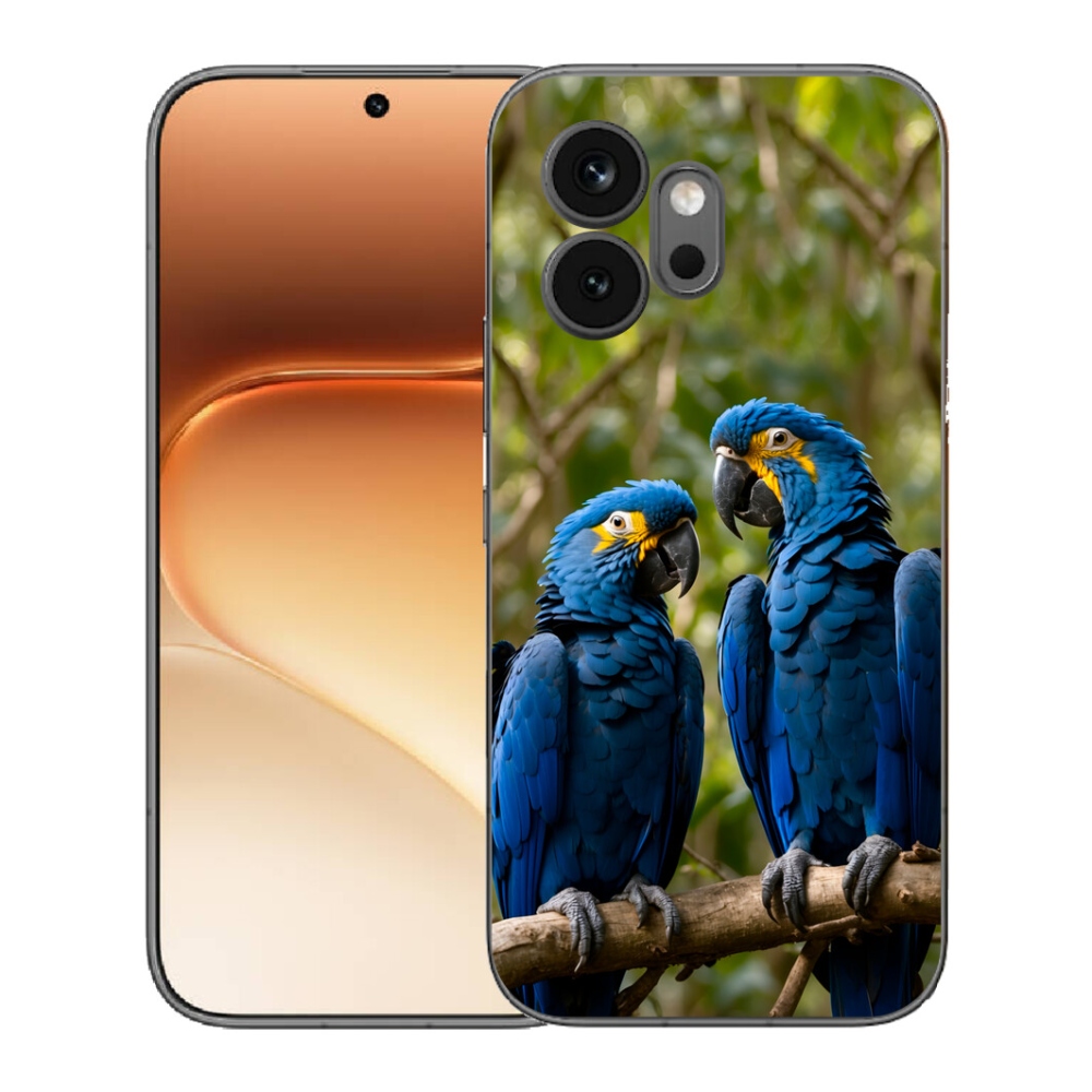 Gélový kryt mmCase na Honor 600 - papagájové duo