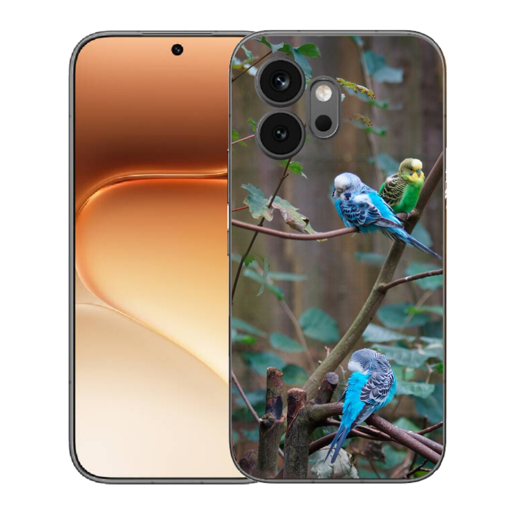 Gélový kryt mmCase na Honor 600 - papagáje na vetve