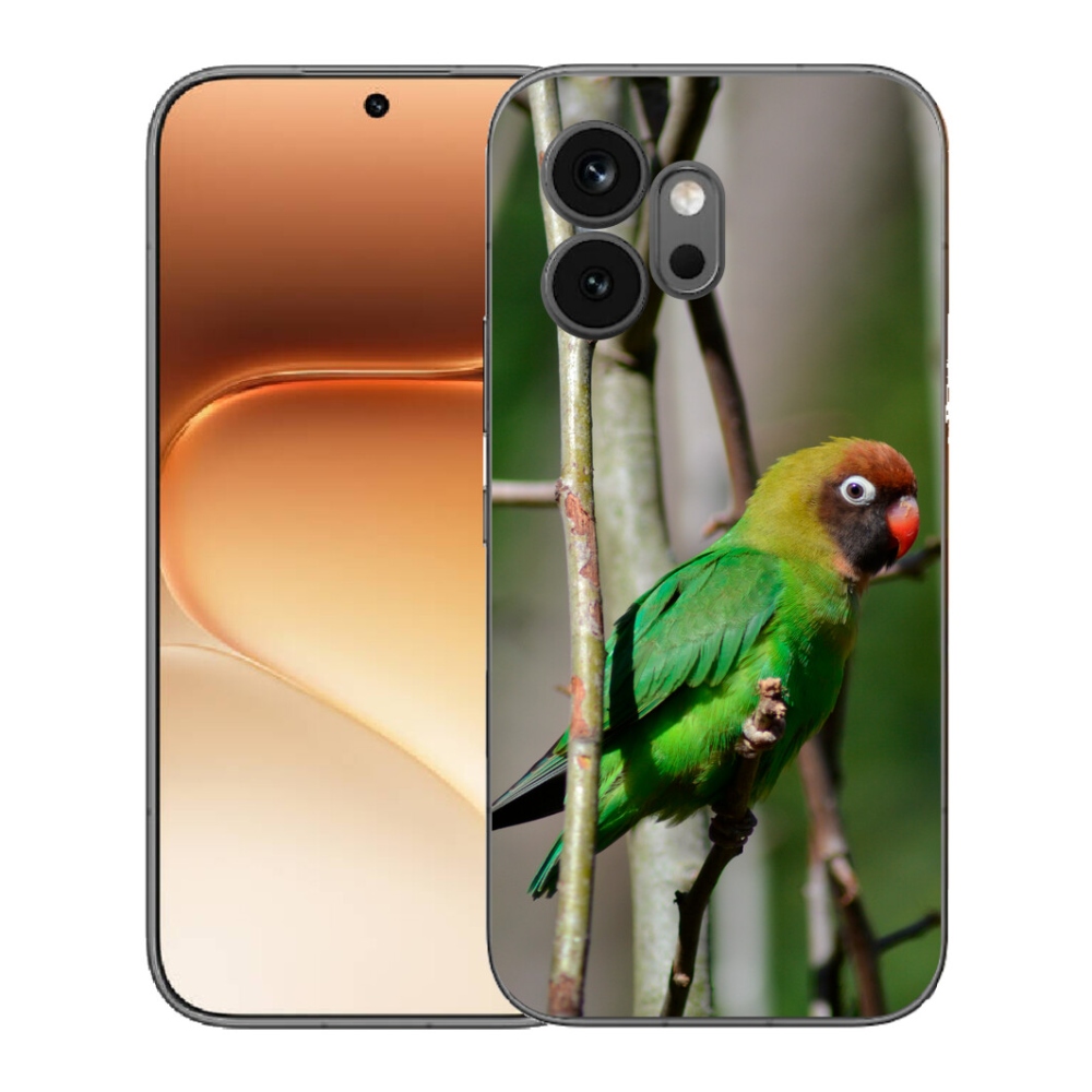 Gélový kryt mmCase na Honor 600 - papagáj agapornis
