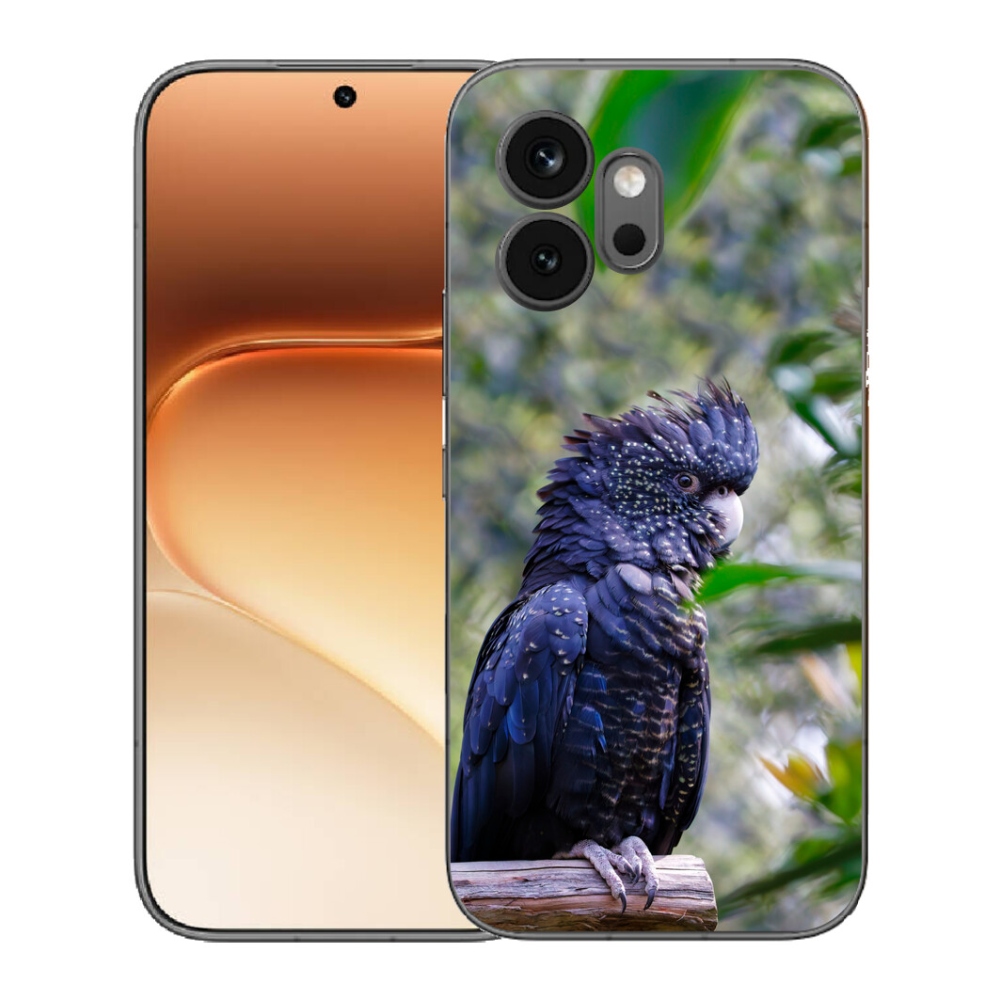 Gélový kryt mmCase na Honor 600 - papagáj kakadu čierny