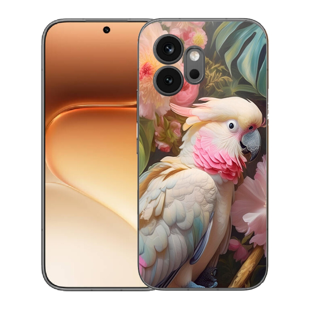 Gélový kryt mmCase na Honor 600 - papagáj kakadu ružový 2
