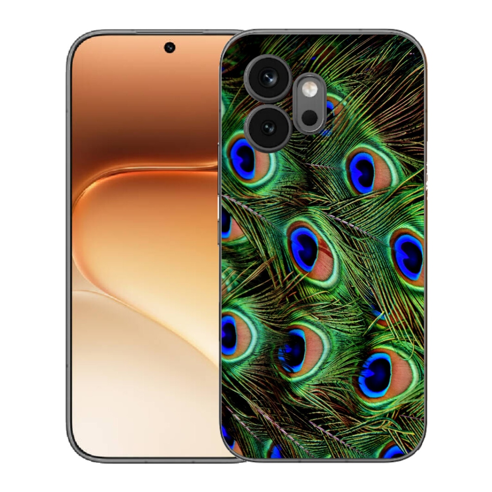 Gélový kryt mmCase na Honor 600 - pávie perie