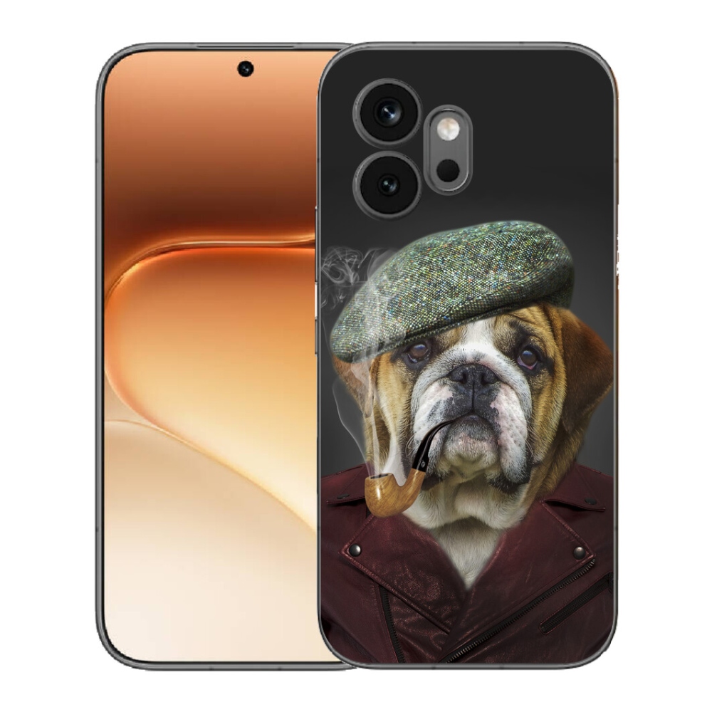 Gélový kryt mmCase na Honor 600 - pes s fajkou