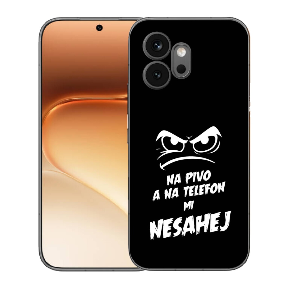 Gélový kryt mmCase na Honor 600 - pivný motív 2 čierne pozadie