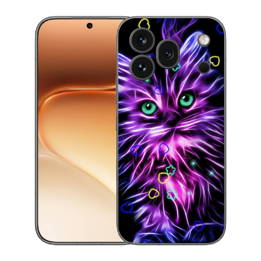 Gélový kryt mmCase na Honor 600 Pro - abstraktná mačka