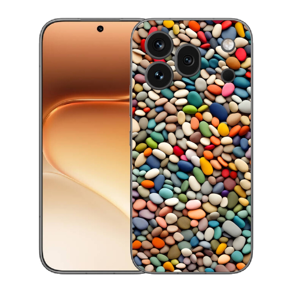 Gélový kryt mmCase na Honor 600 Pro - farebné kamienky 2