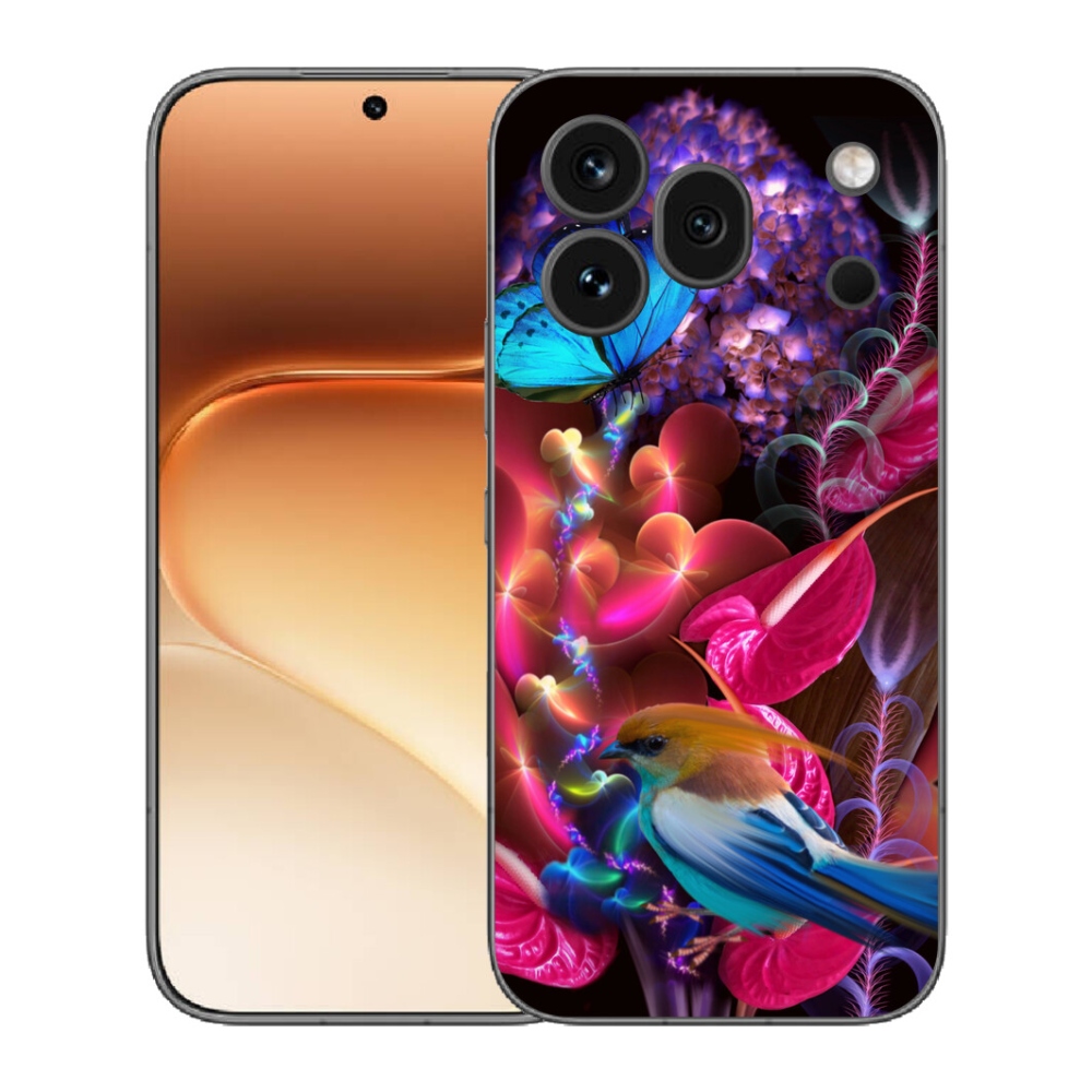 Gélový kryt mmCase na Honor 600 Pro - farebné kvety