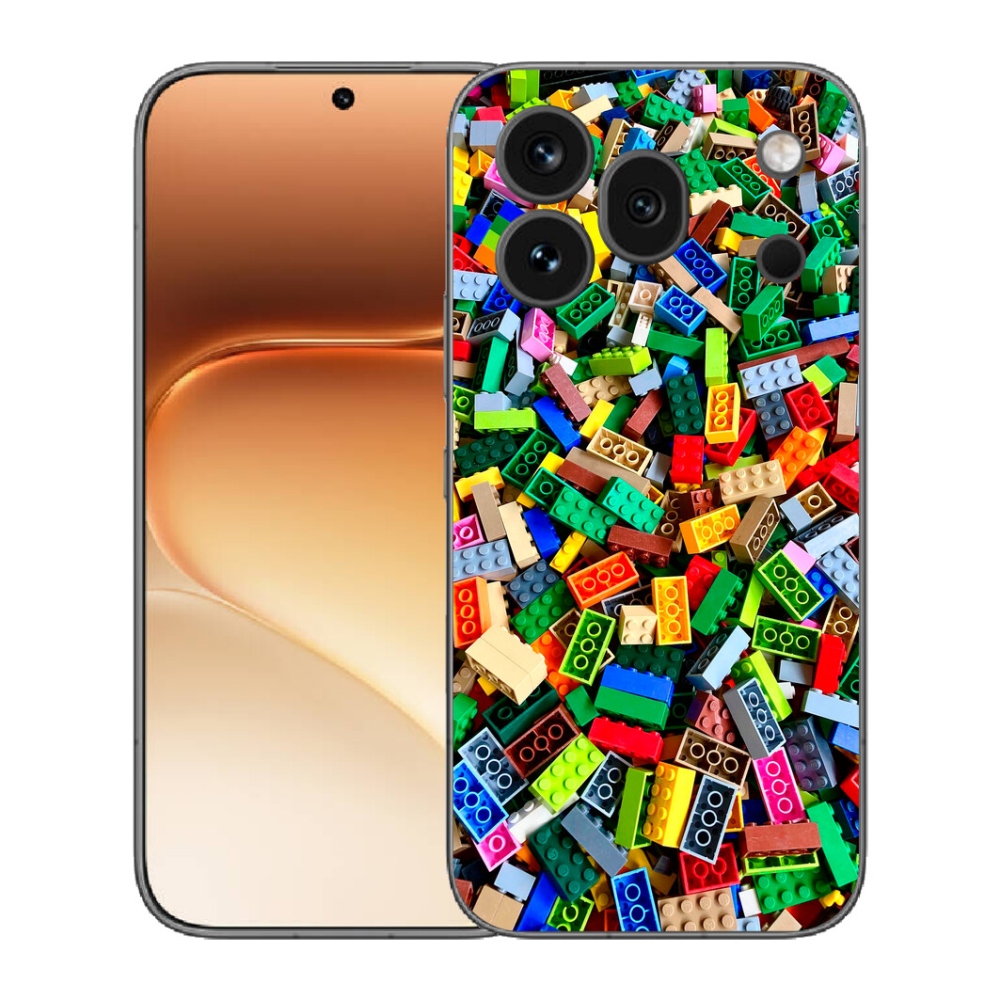 Gélový kryt mmCase na Honor 600 Pro - farebné stavebné kocky