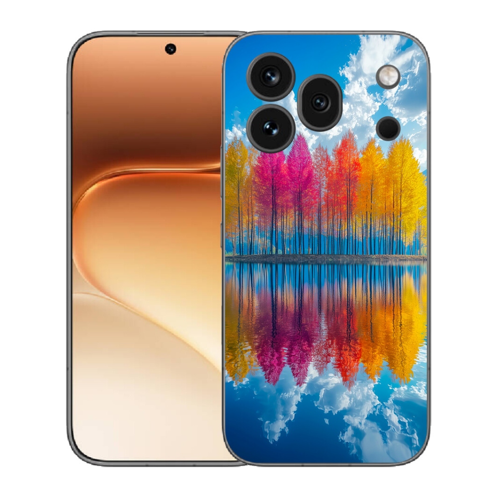 Gélový kryt mmCase na Honor 600 Pro - farebné stromy