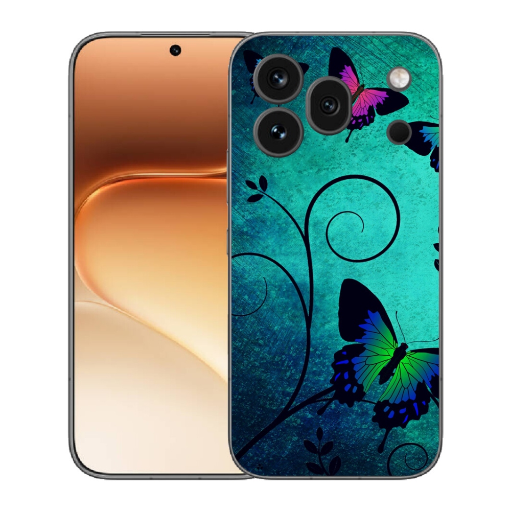 Gélový kryt mmCase na Honor 600 Pro - farební motýle
