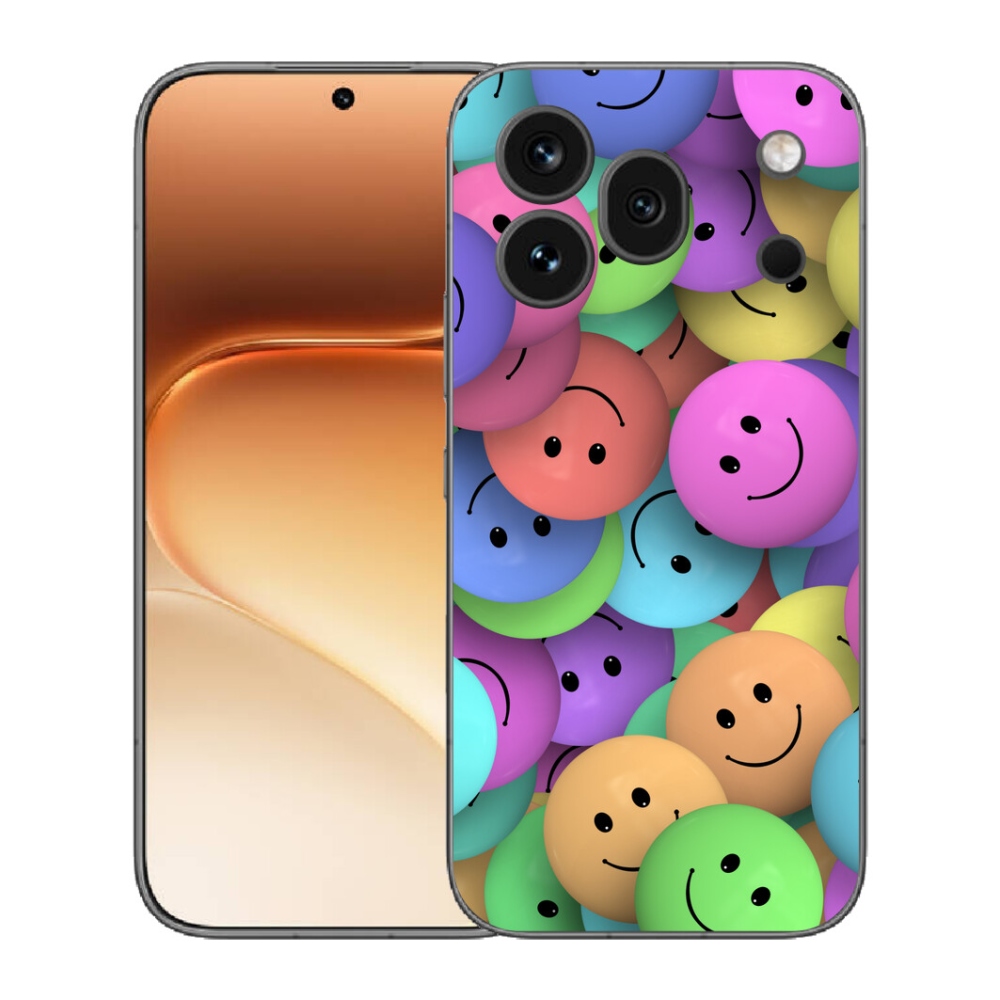 Gélový kryt mmCase na Honor 600 Pro - farební smajlíci