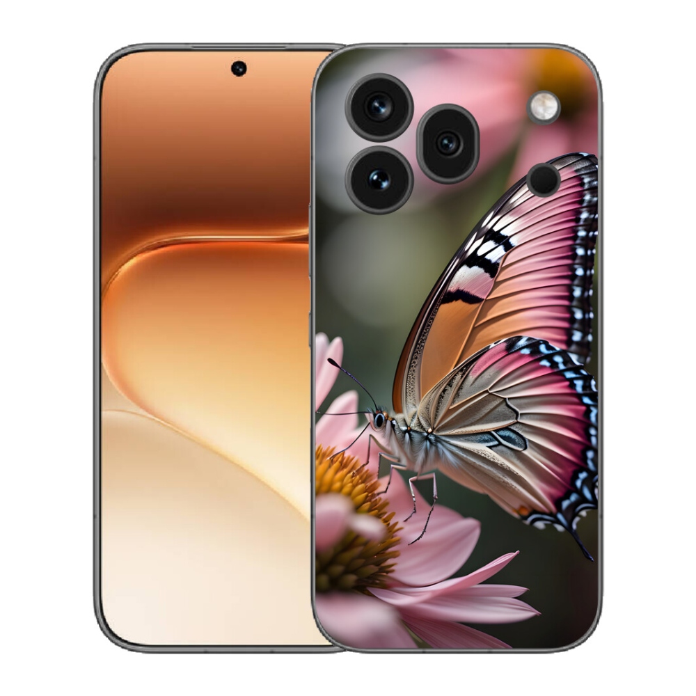 Gélový kryt mmCase na Honor 600 Pro - farebný motýľ